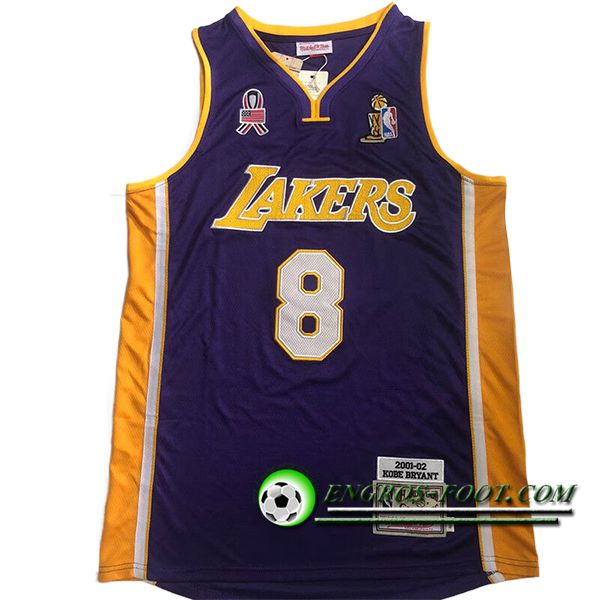 Maillot Los Angeles Lakers (BRYANT #8) 2024/25 Pourpre/Jaune
