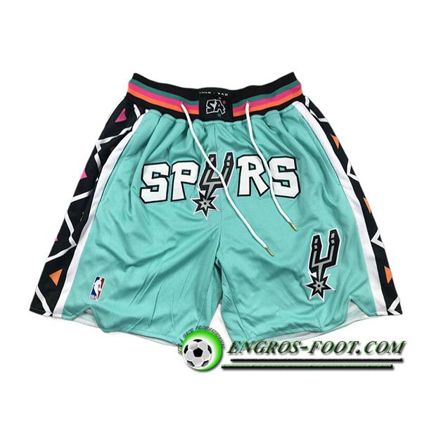 Shorts NBA San Antonio Spurs 2024/25 Vert/Noir