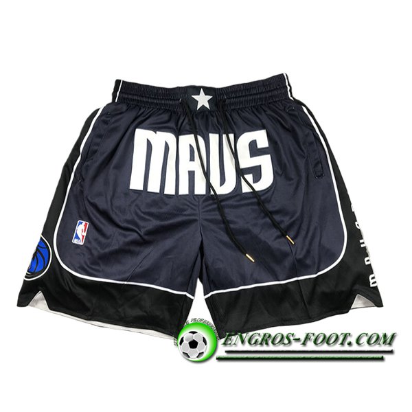 Shorts NBA Dallas Mavericks 2024/25 Noir/Blanc
