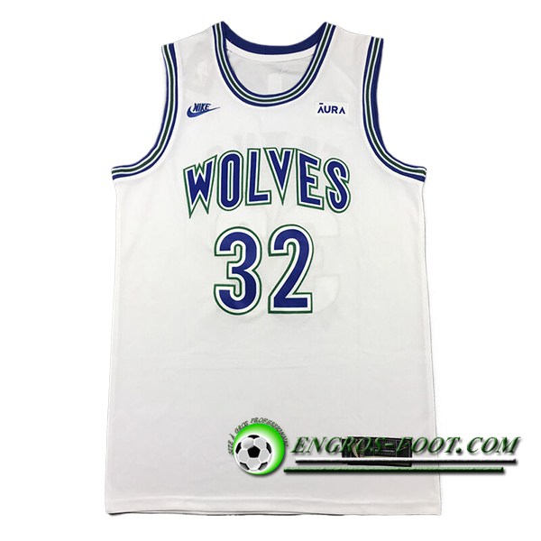 Maillot Minnesota Timberwolves (TOWNS #32) 2024/25 Blanc/Bleu