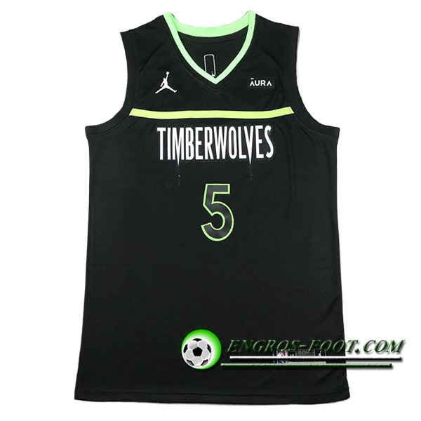 Maillot Minnesota Timberwolves (EDWARDS #5) 2024/25 Noir/Vert -02