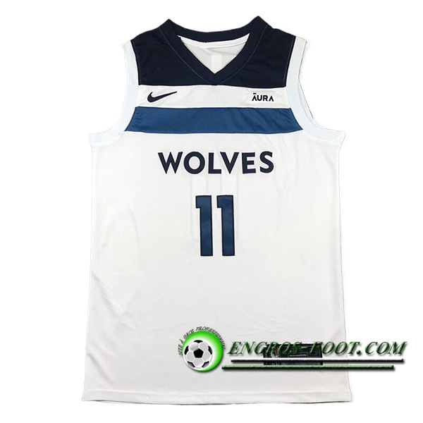 Maillot Minnesota Timberwolves (REID #11) 2024/25 Blanc/Bleu/Noir