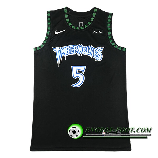 Maillot Minnesota Timberwolves (EDWARDS #5) 2024/25 Noir/Vert/Bleu