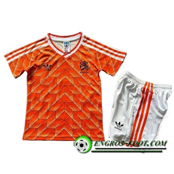 Maillot de Foot Pays-Bas Retro Enfant Domicile 1988