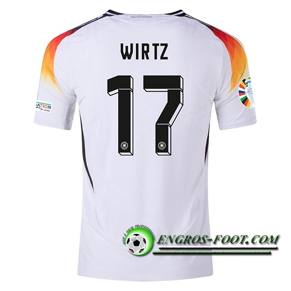 Maillot Equipe Foot Allemagne (WIRTZ #17) 2024/2025 Domicile