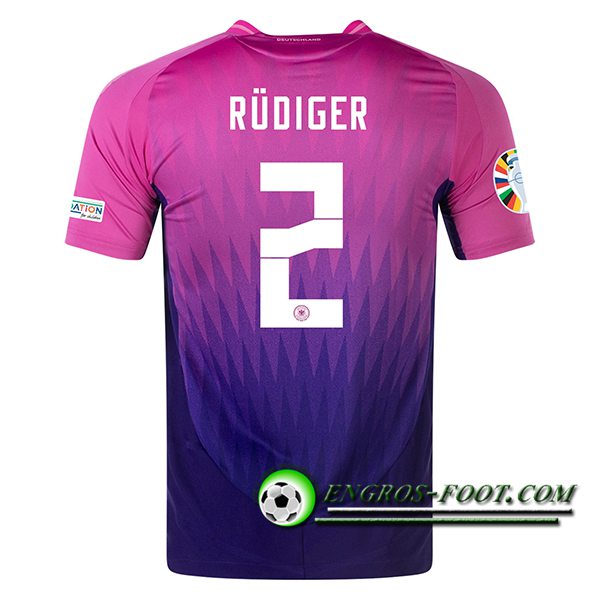 Maillot Equipe Foot Allemagne (RUDIGER #2) 2024/2025 Exterieur