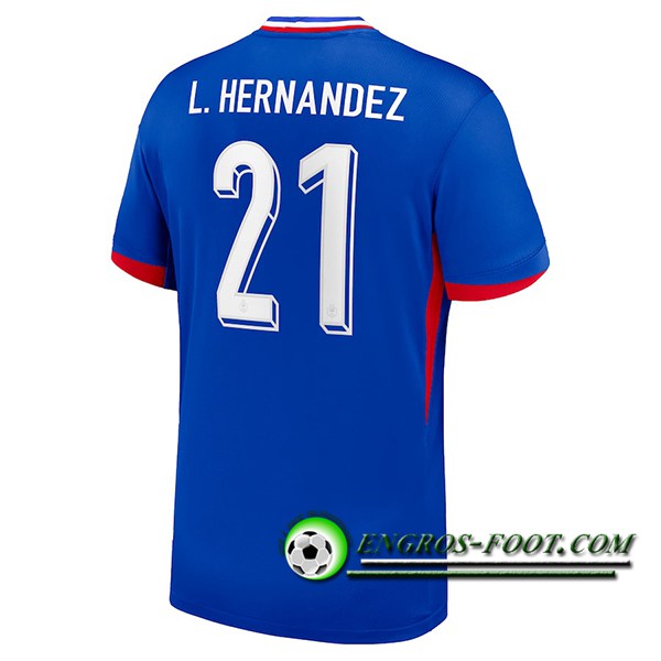 Maillot Equipe Foot france (L. HERNANDEZ #21) 2024/2025 Domicile