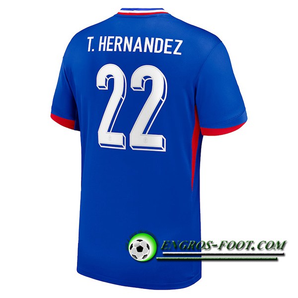 Maillot Equipe Foot france (T. HERNANDEZ #22) 2024/2025 Domicile