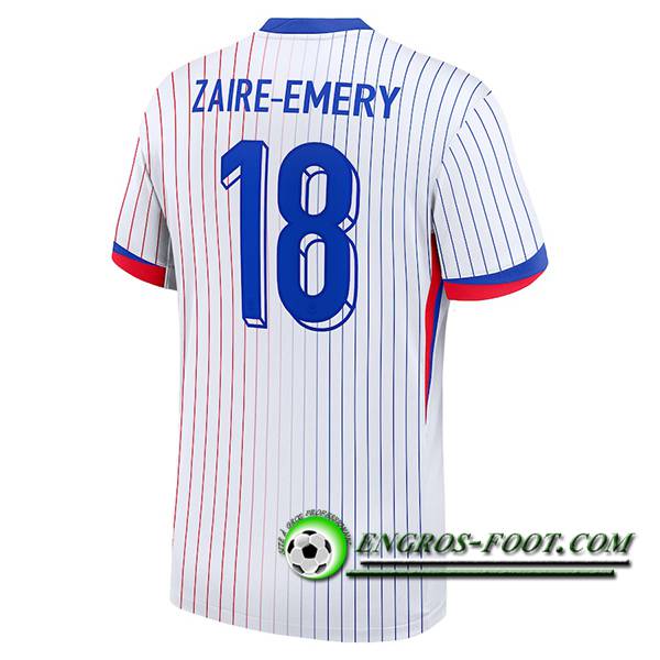 Maillot Equipe Foot france (ZAIRE-EMERY #18) 2024/2025 Exterieur