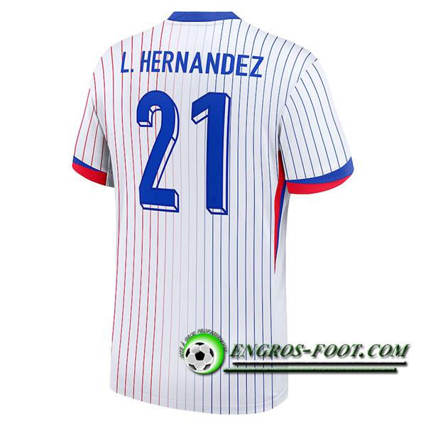 Maillot Equipe Foot france (L. HERNANDEZ #21) 2024/2025 Exterieur