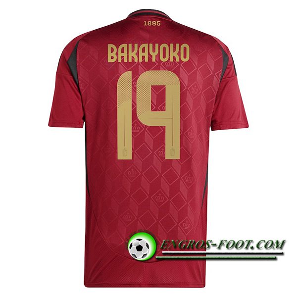 Maillot Equipe Foot Belgique (BAKAYOKO #19) 2024/2025 Domicile