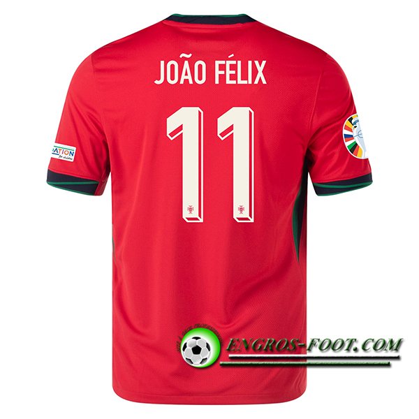 Maillot Equipe Foot Portugal (JOA0 FELIX #11) 2024/2025 Domicile