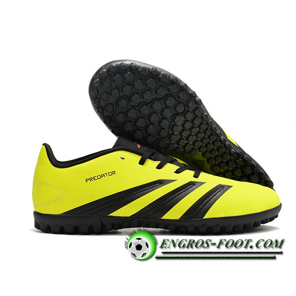 Adidas Chaussures de Foot Predator Club TF Noir/Jaune