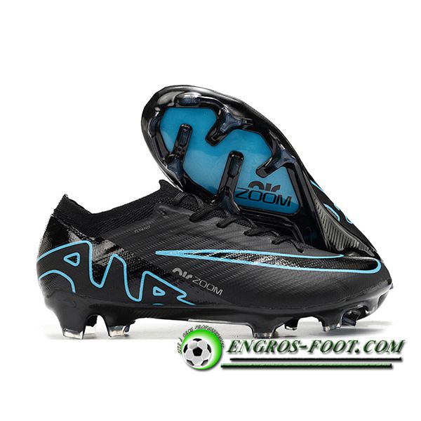 Nike Chaussures de Foot AIR Zoom Mercurial Vapor 15 Elite XXV FG Noir/Bleu