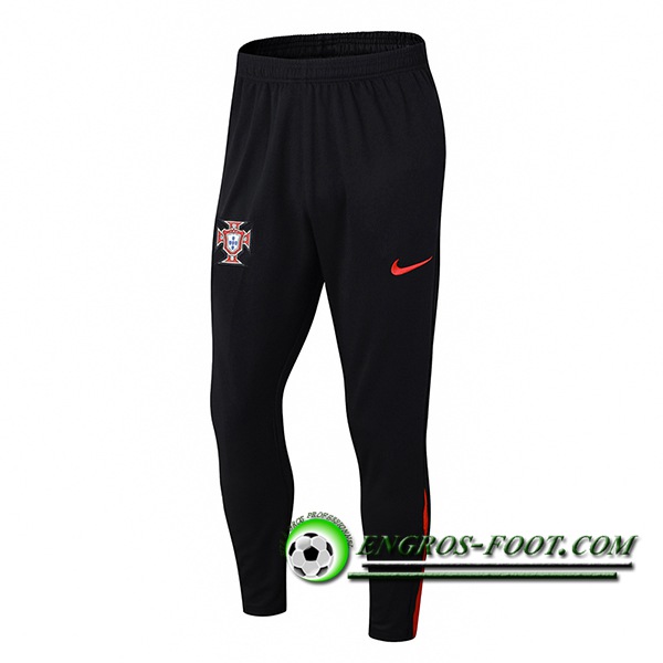 Pantalon Foot Portugal Noir/Rouge 2024/2025