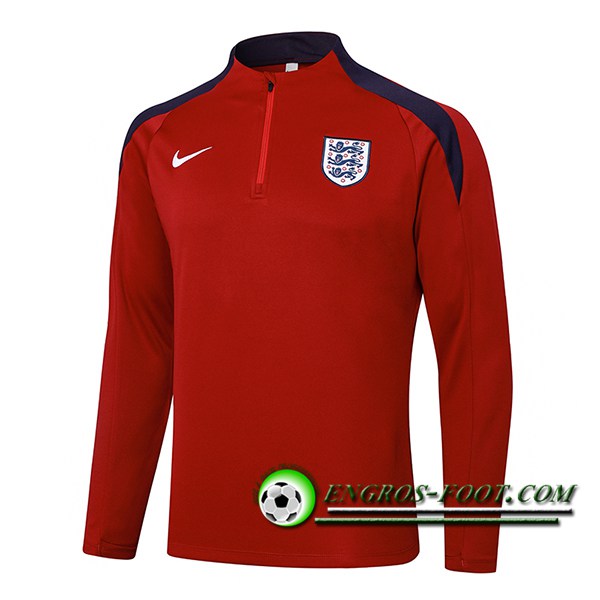 Sweatshirt Training Angleterre Rouge/Bleu 2024/2025