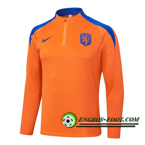 Sweatshirt Training Pays-Bas Orange/Bleu 2024/2025