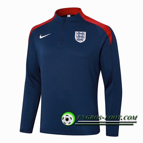 Sweatshirt Training Angleterre Bleu/Rouge 2024/2025