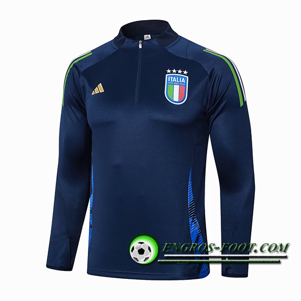 Sweatshirt Training Italie Bleu Royal 2024/2025