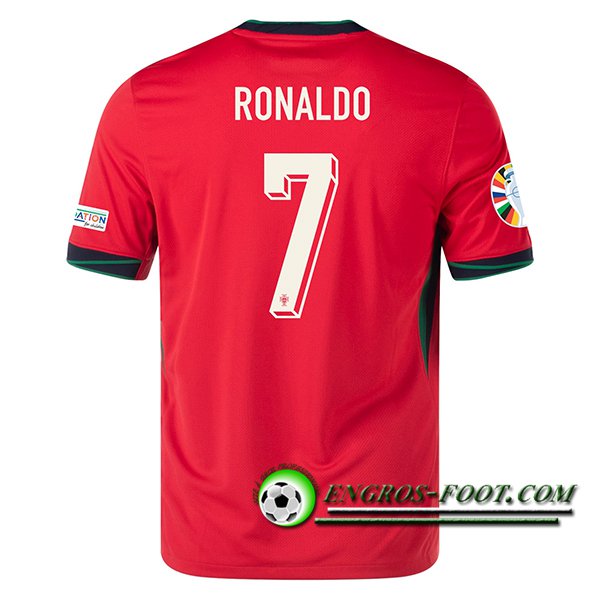 Maillot de Foot Portugal (RONALDO #7) UEFA Euro 2024 Domicile
