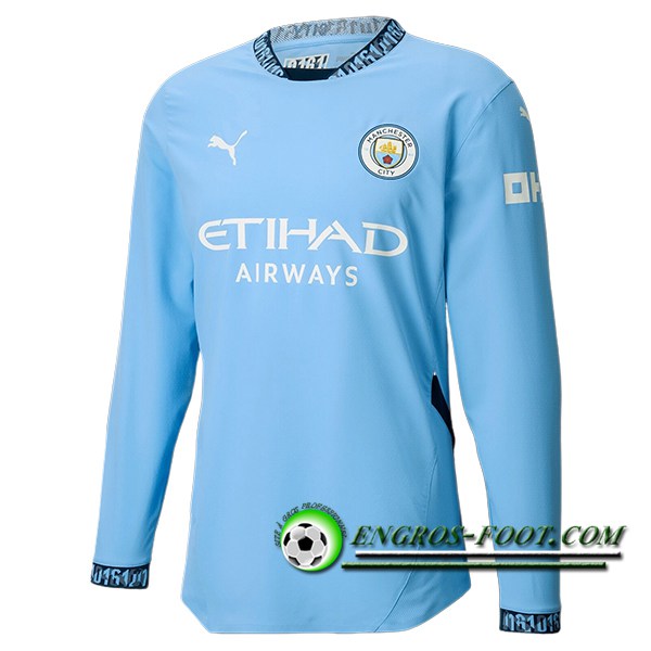 Nouveau Maillot de Foot Manchester City Domicile Manches Longues 2024/2025