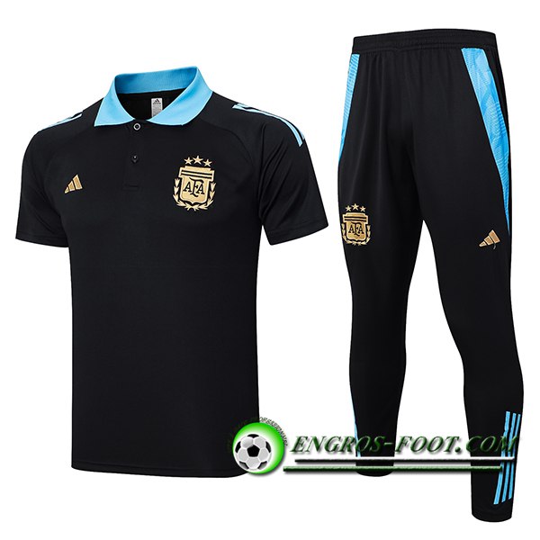 Ensemble Polo Foot Argentina Noir/Bleu 2024/2025