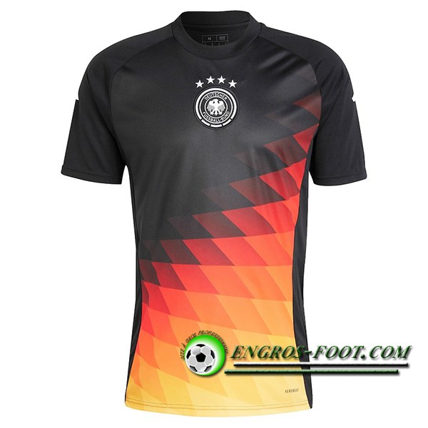 Training T-Shirts Allemagne Noir/Orange 2024/2025