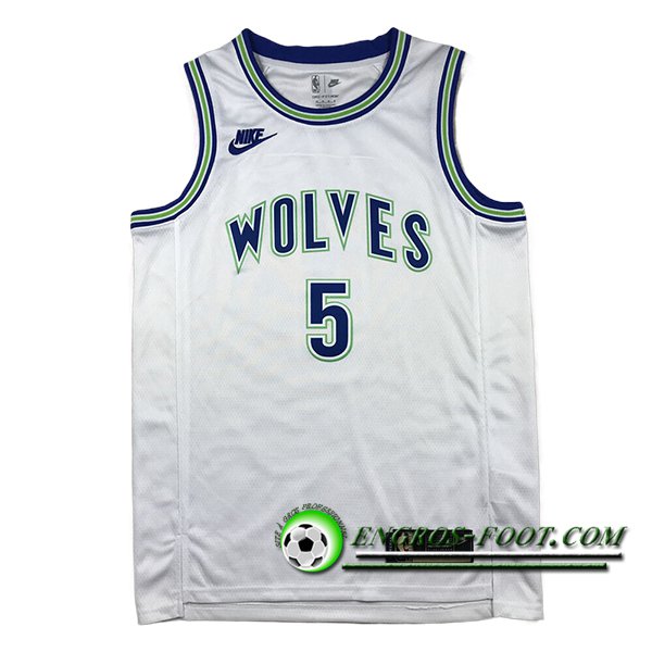 Maillot Minnesota Timberwolves (EDWARDS #5) 2024/25 Blanc/Bleu/Vert