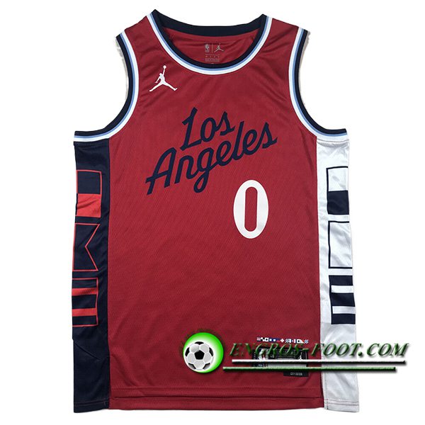 Maillot Los Angeles Clippers (WESTBROOK #0) 2024/25 Rouge/Noir/Blanc