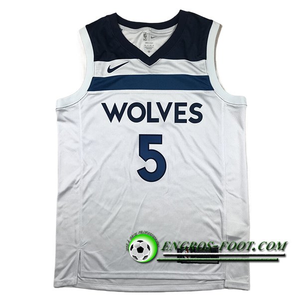 Maillot Minnesota Timberwolves (EDWARDS #5) 2024/25 Blanc/Bleu -02