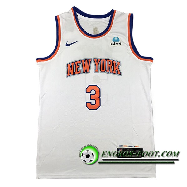 Maillot New York Knicks (HART #3) 2024/25 Blanc/Orange -02
