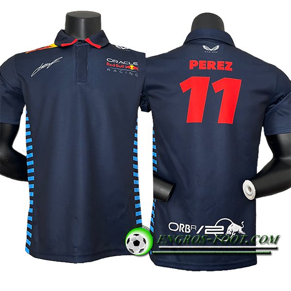 Polo F1 RedBull Racing Team (PEREZ #11) Bleu Foncé 2024