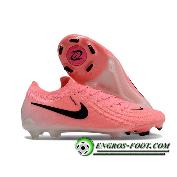 Nike Chaussures de Foot Phantom Luna Elite NU FG Rose/Noir -02