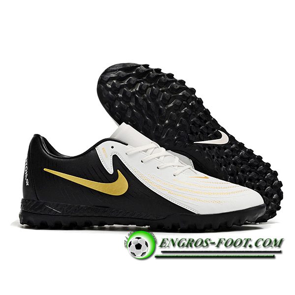 Nike Chaussures de Foot Phantom GX II ACAD LV8 TF Blanc/Noir/Jaune