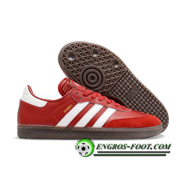 Adidas Chaussures de Foot SAMBA MESSI INDOOR BOOTS Rouge/Blanc