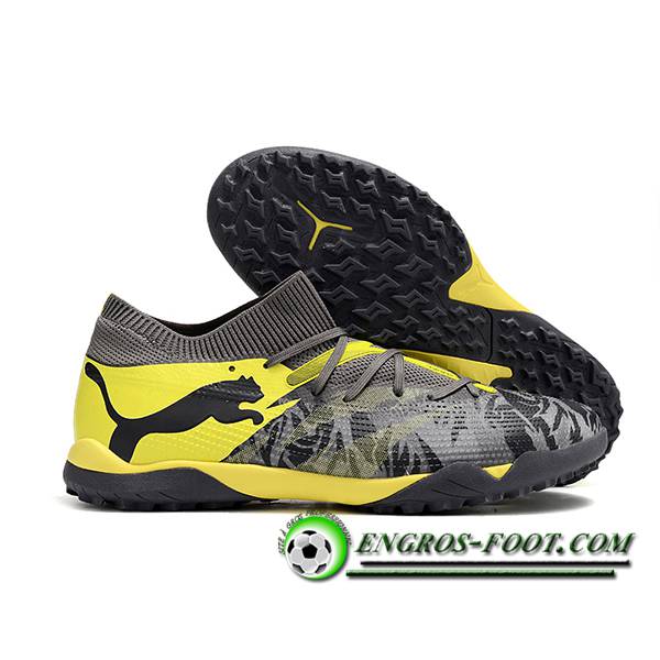 PUMA Chaussures de Foot FUTURE 7 ULTIMATE TF Noir/Gris/Jaune