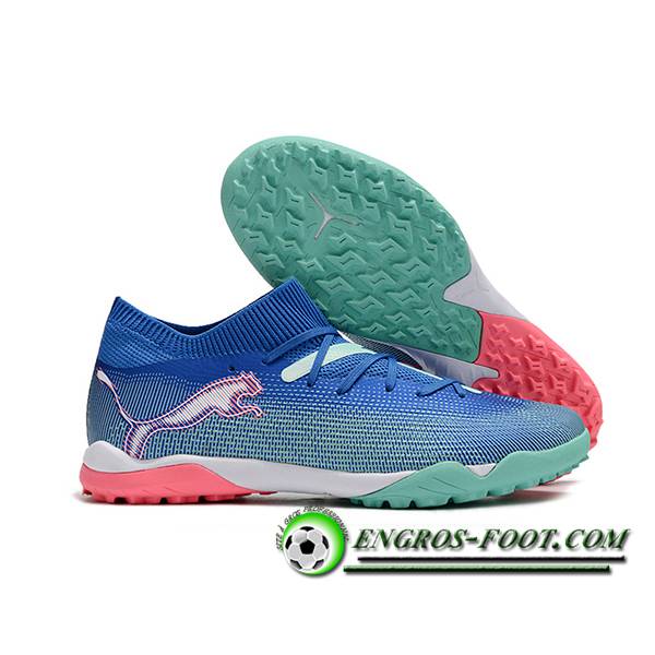 PUMA Chaussures de Foot FUTURE 7 ULTIMATE TF Bleu/Vert/Rose