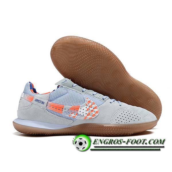 Nike Chaussures de Foot Streetgato Gris/Bleu/Orange