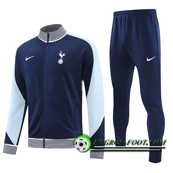 Ensemble Survetement de Foot Veste Foot Tottenham Hotspur Bleu 2024/2025