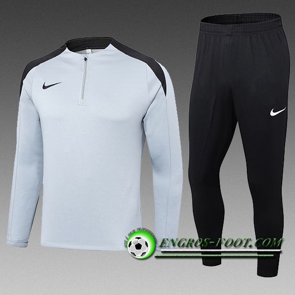 Ensemble Survetement de Foot Nike Enfant Gris/Noir 2024/2025