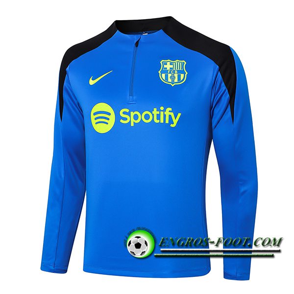 Sweatshirt Training FC Barcelone Bleu/Noir 2024/2025