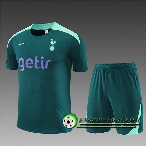 Ensemble Training T-Shirts Tottenham Hotspur Enfant Vert 2024/2025
