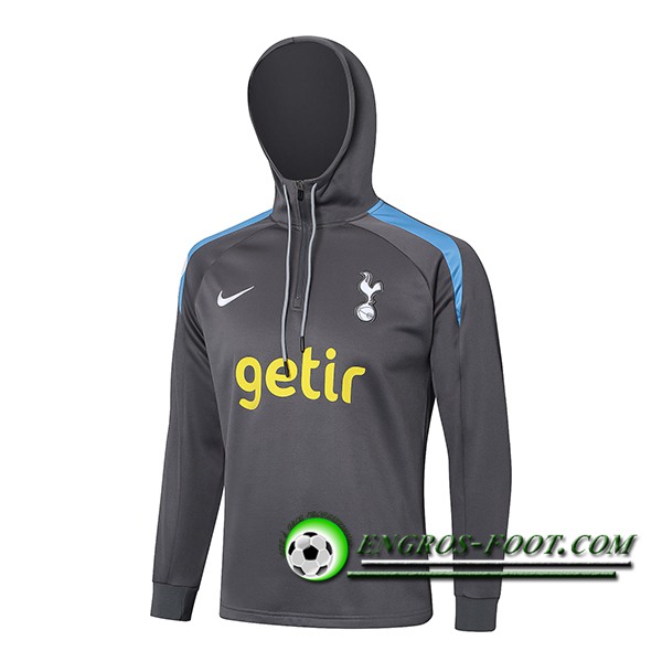 Veste A Capuche Tottenham Hotspur Gris Foncé 2024/2025