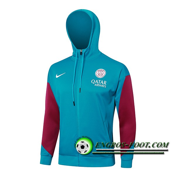 Veste A Capuche PSG Vert/Rouge 2024/2025