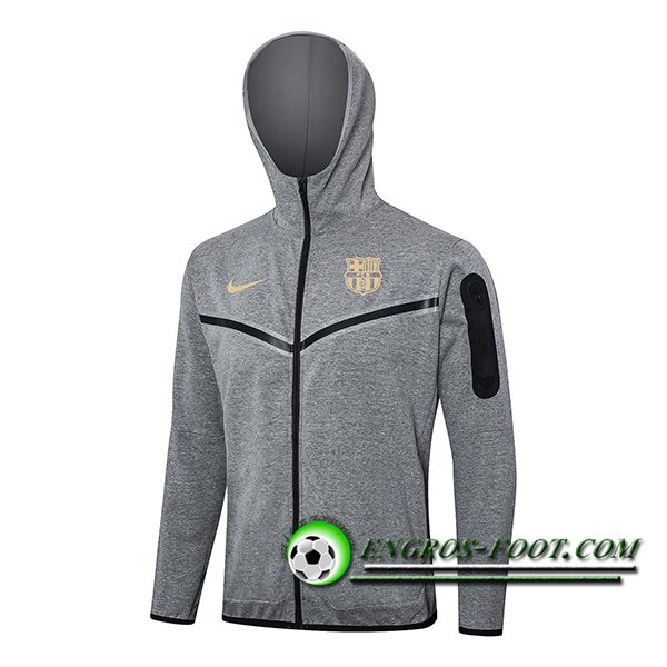 Veste A Capuche FC Barcelone Gris 2024/2025