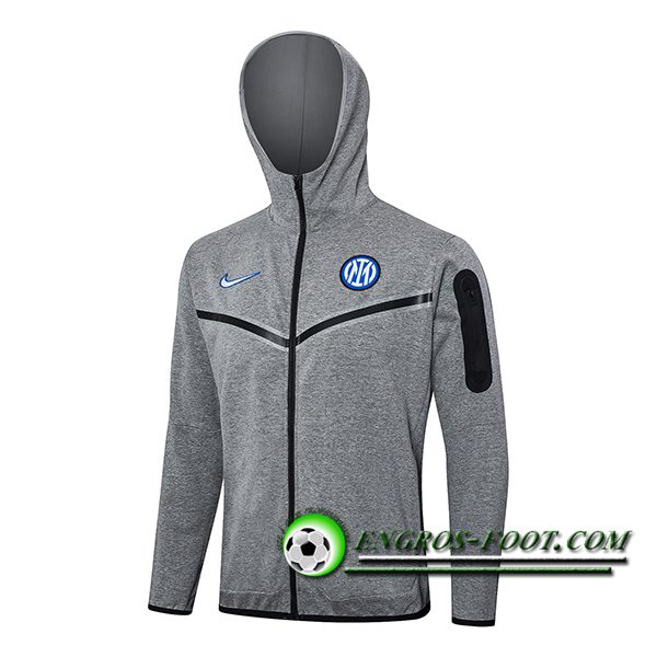 Veste A Capuche Inter Milan Gris 2024/2025