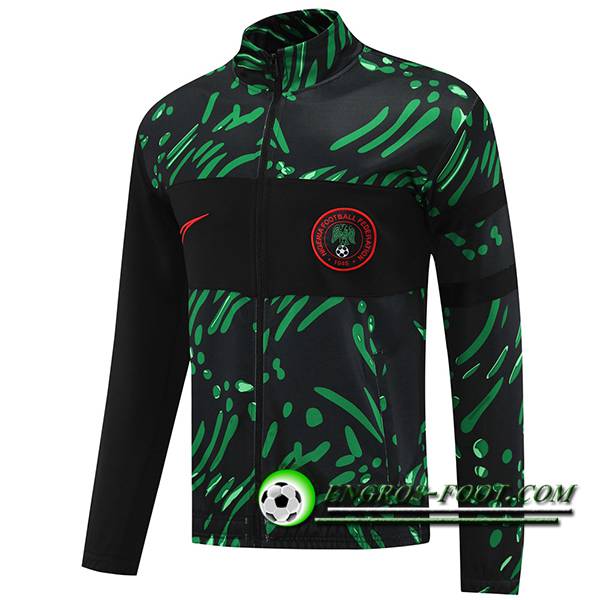 Veste Foot Nigeria Noir/Vert 2024/2025