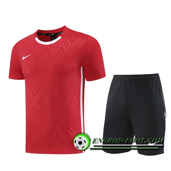 Ensemble Training T-Shirts Nike Rouge/Blanc 2024/2025