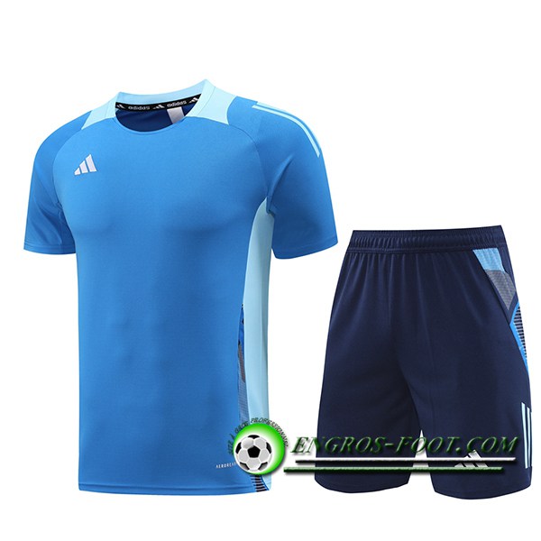 Ensemble Training T-Shirts Adidas Bleu 2024/2025 -02