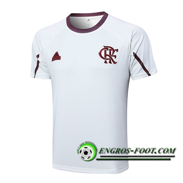 Training T-Shirts Flamengo Blanc/Rouge 2024/2025